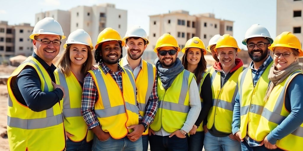 Roswell general contractors at a work site.