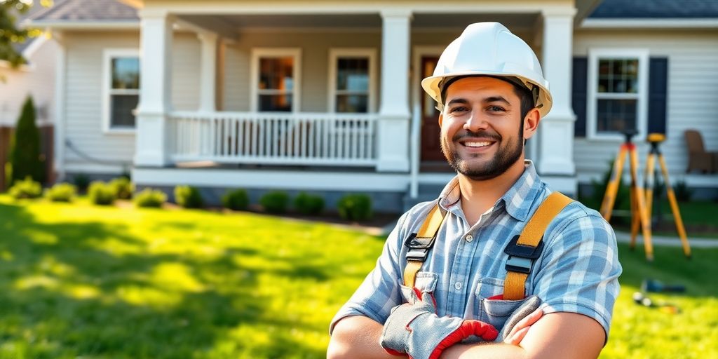 Contractor smiling at Milton home.