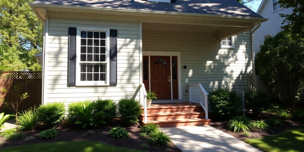Buckhead home exterior with renovation details.