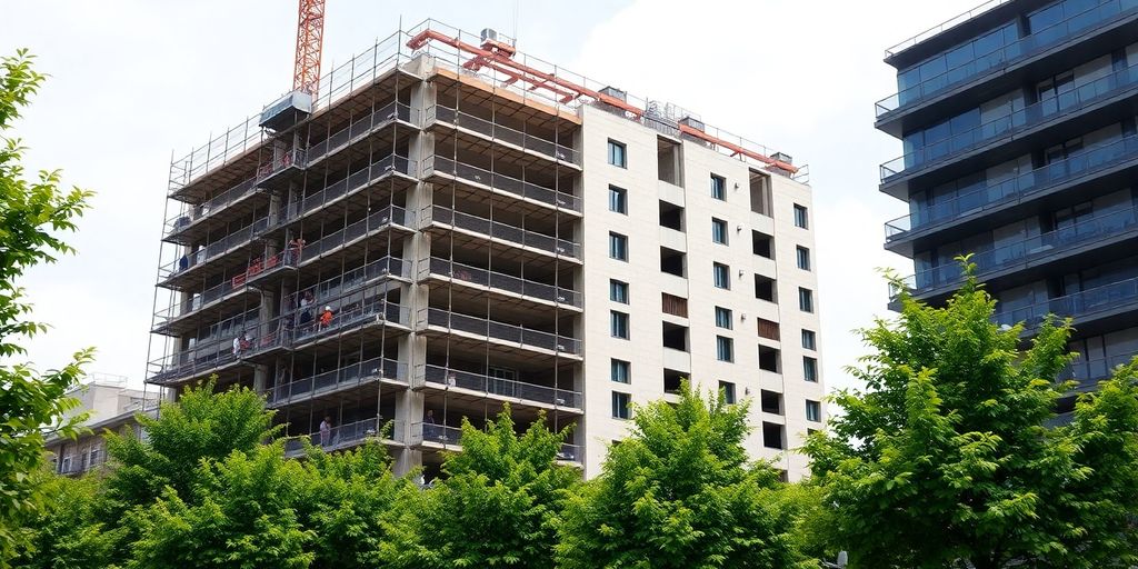 Construction in Buckhead neighborhood.