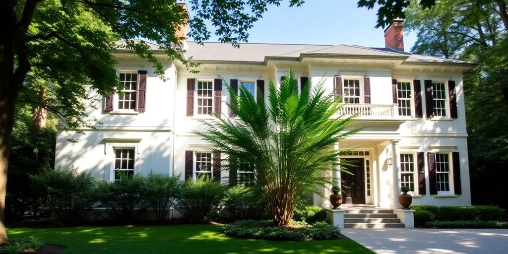 Buckhead home exterior with modern remodeling.