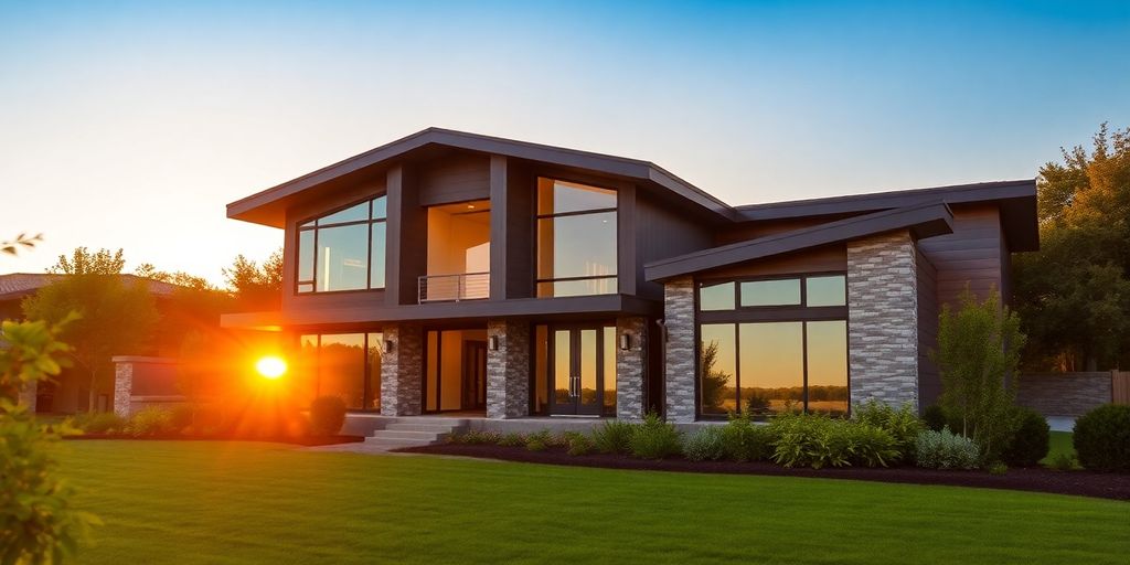 Modern custom home, elegant design, Johns Creek, Georgia.