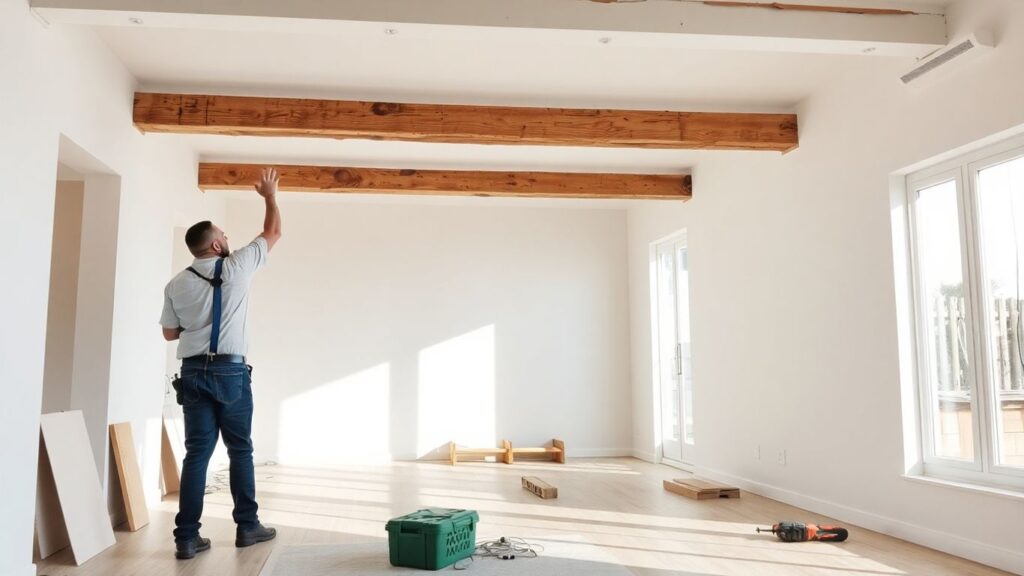 Contractor working on a home renovation in Chastain Park.