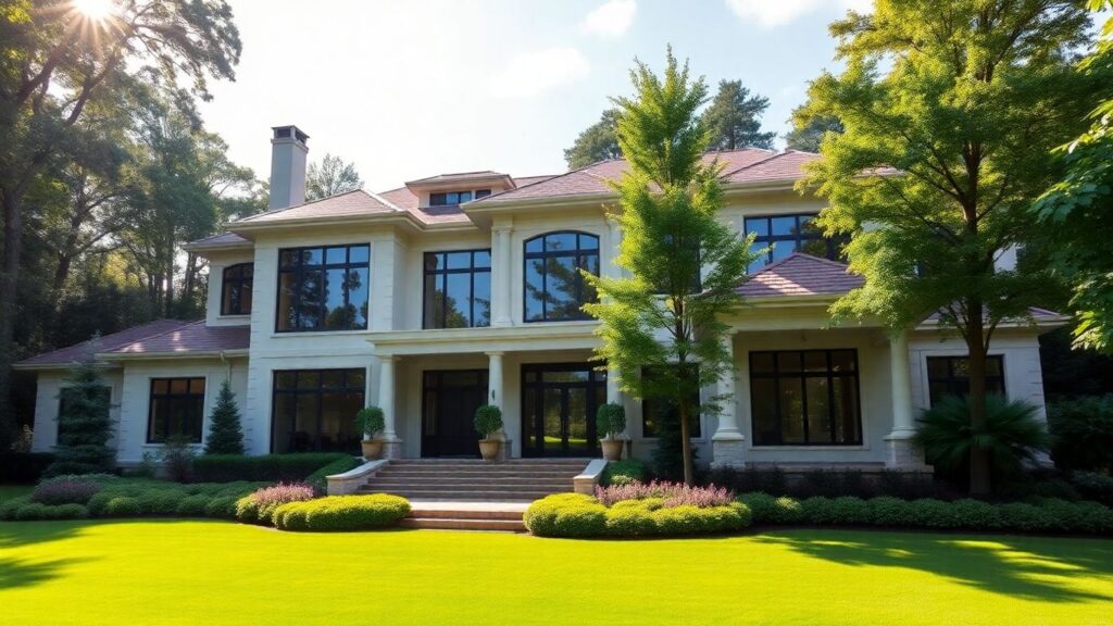 Premier Chastain Park home with elegant landscaping.