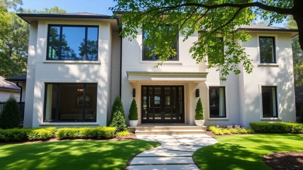Chastain Park home remodel exterior with modern design.
