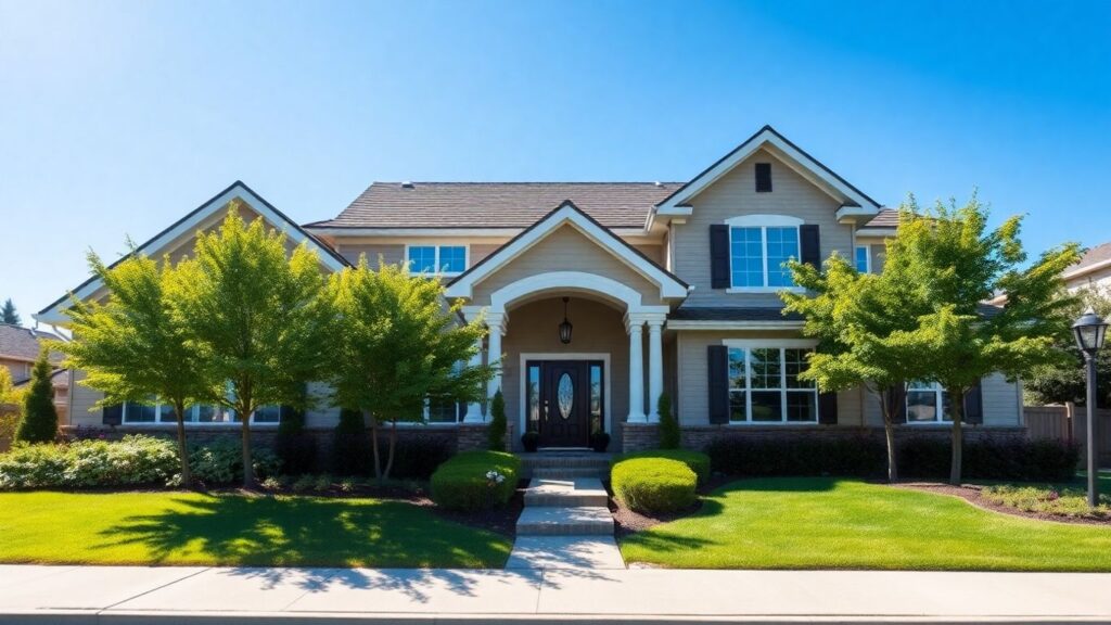Ansley Park home exterior with landscaping.