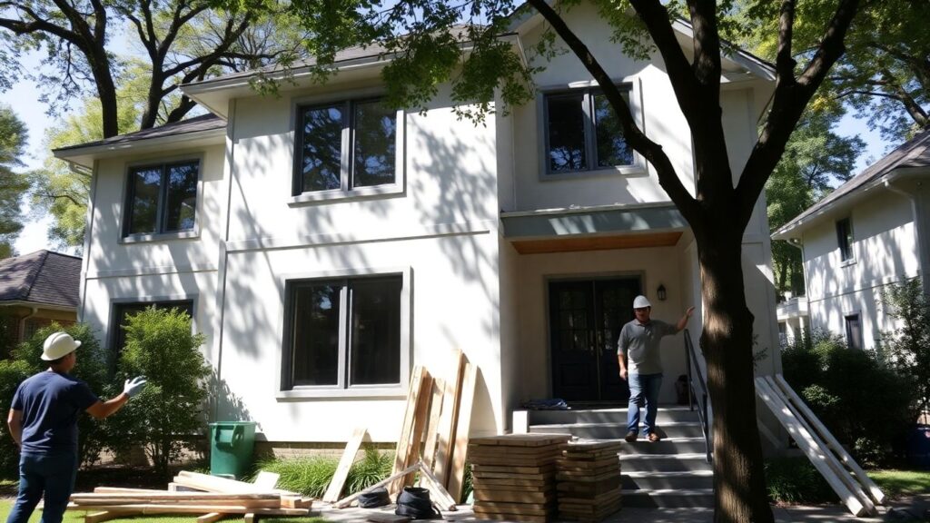 Ansley Park home renovation with contractors and materials.