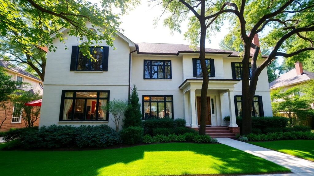 Ansley Park house renovation exterior view