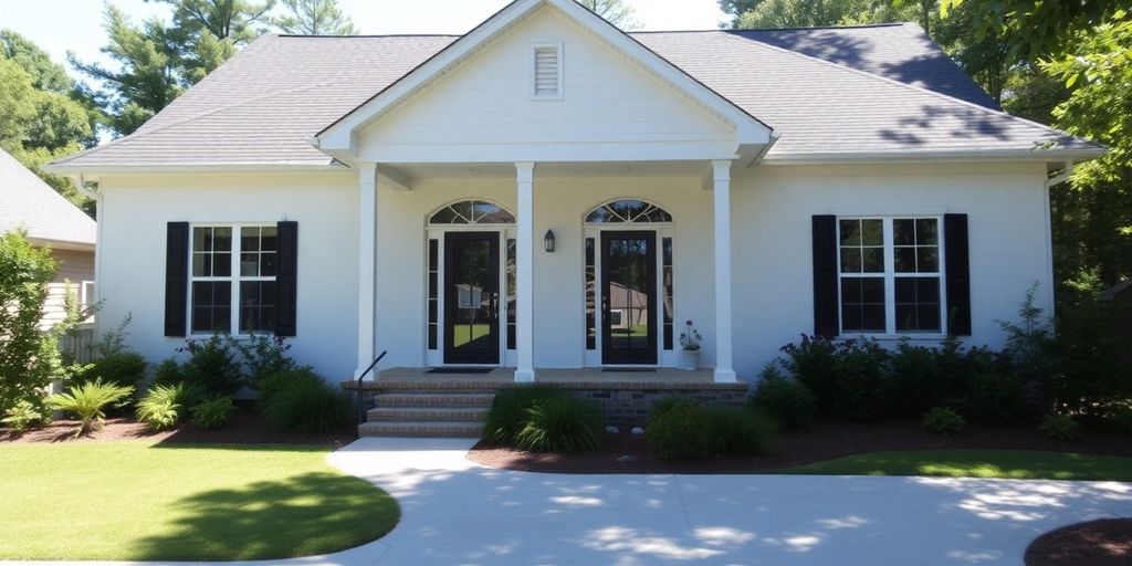 Peachtree City home with a new, well-maintained exterior.