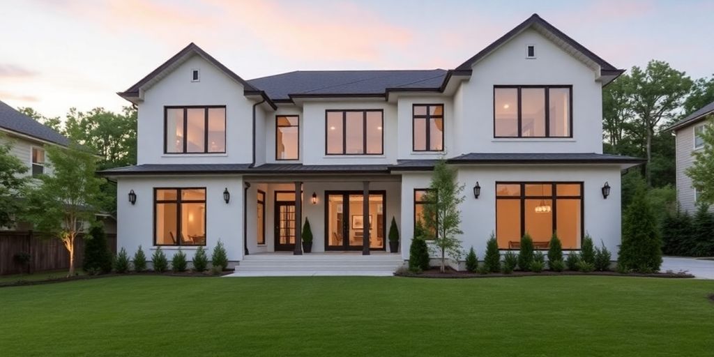 Decatur home with modern architecture.