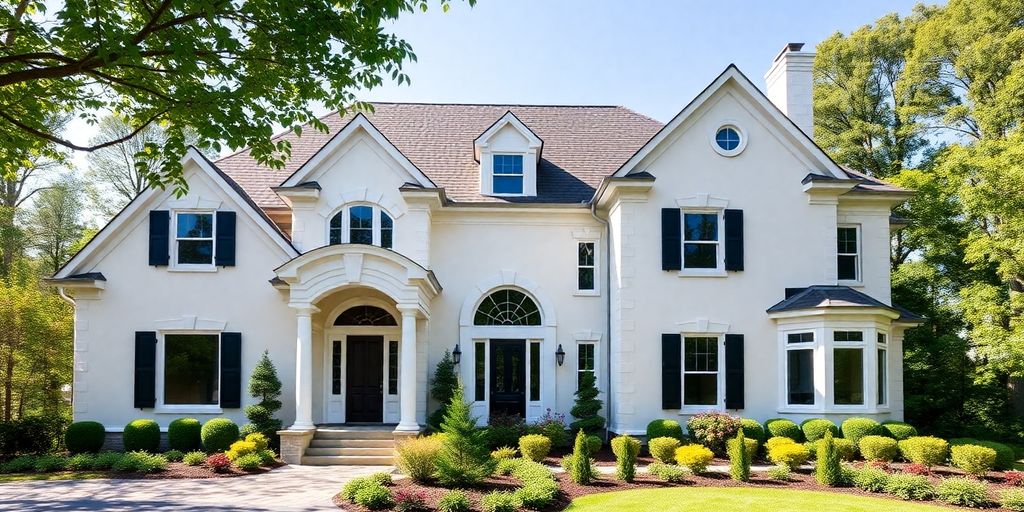 Custom house exterior in Virginia-Highland neighborhood.