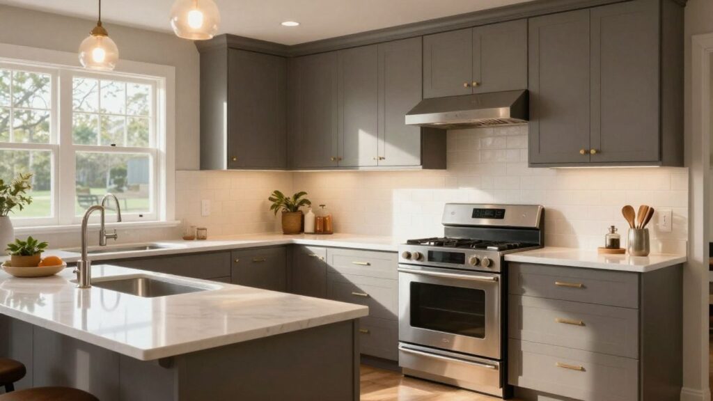 Modern kitchen remodel in Berkeley Lake, Georgia.