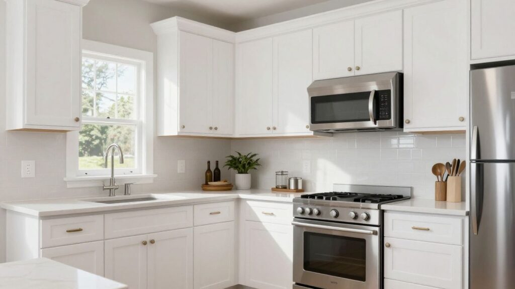 Modern kitchen renovation in Berkeley Lake, Georgia.