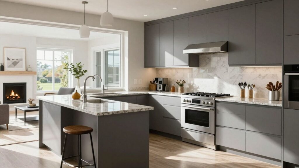 Modern kitchen renovation in Berkeley Lake, Georgia.