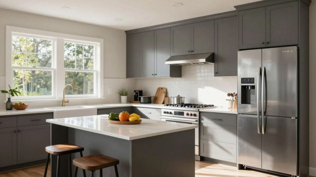 Modern kitchen renovation in Berkeley Lake, Georgia.