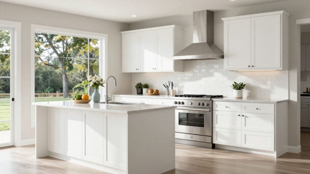 Modern custom kitchen remodel in Berkeley Lake, Georgia.
