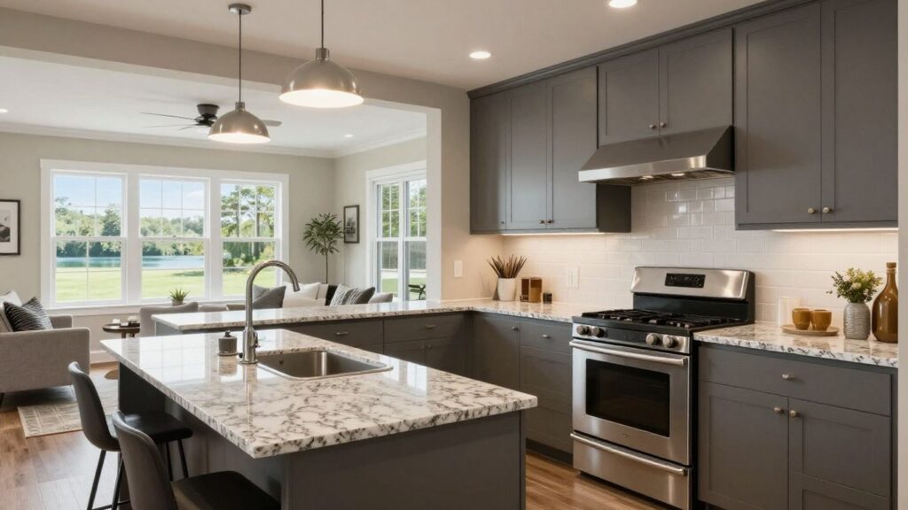 Remodeled kitchen in Berkeley Lake, Georgia